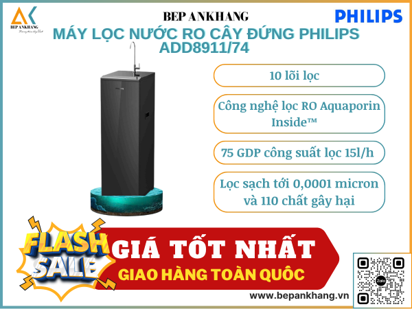 Máy lọc nước đứng Philips ADD8911/74 - 10 lõi lọc - Thương hiệu Hà Lan